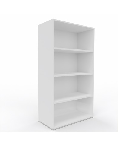 Libreria alta a giorno con 3 ripiani interni