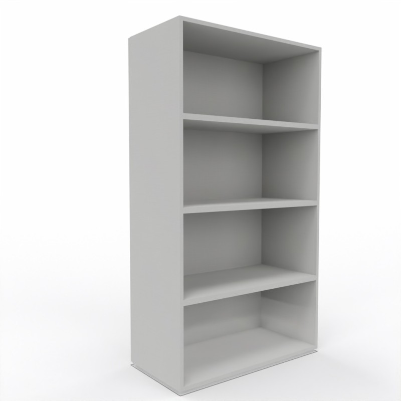 Libreria alta a giorno con 3 ripiani interni