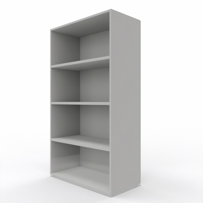 Libreria alta a giorno con 3 ripiani interni