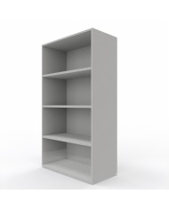 Libreria alta a giorno con 3 ripiani interni