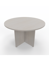 Kamos - Tavolo riunione piano tondo e struttura in legno a croce 120cm sp.25mm