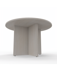 Kamos - Tavolo riunione piano tondo e struttura in legno a croce 120cm sp.25mm