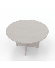 Kamos - Tavolo riunione piano tondo e struttura in legno a croce 120cm sp.25mm