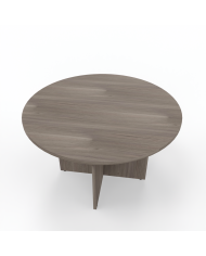 Kamos - Tavolo riunione piano tondo e struttura in legno a croce 120cm sp.25mm