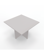 Kamos - Tavolo riunione piano rettangolare e struttura in legno a croce 110cm sp.25mm