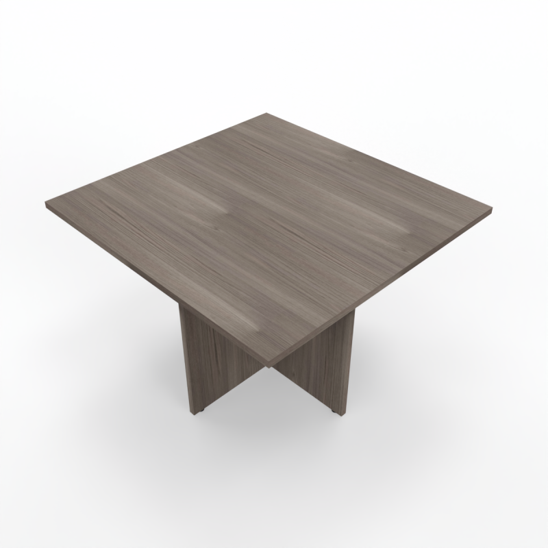 Kamos - Tavolo riunione piano rettangolare e struttura in legno a croce 110cm sp.25mm