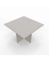 Kamos - Tavolo riunione piano rettangolare e struttura in legno a croce 110cm sp.25mm