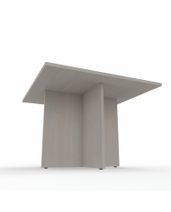 Kamos - Tavolo riunione piano rettangolare e struttura in legno a croce 110cm sp.25mm