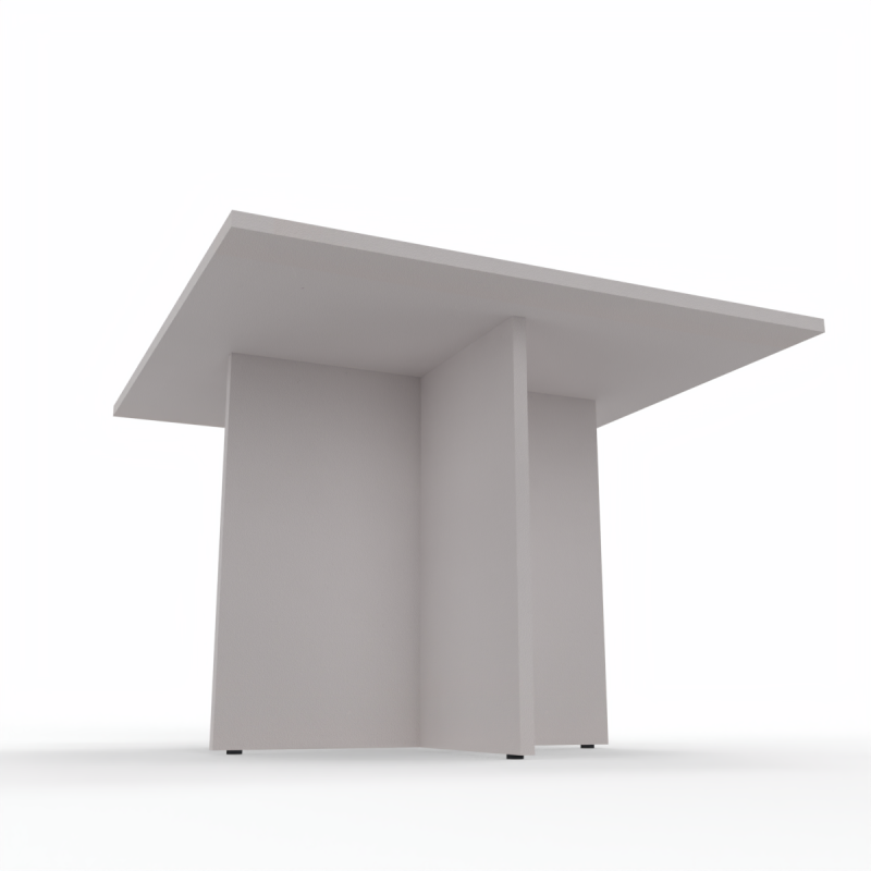 Kamos - Tavolo riunione piano rettangolare e struttura in legno a croce 110cm sp.25mm