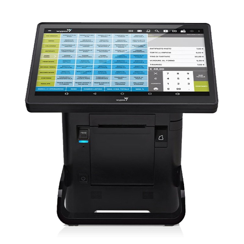 Sistema completo Pos Wycash 1300 + stampante fiscale + software - Attivazione e inizializzazione inclusa
