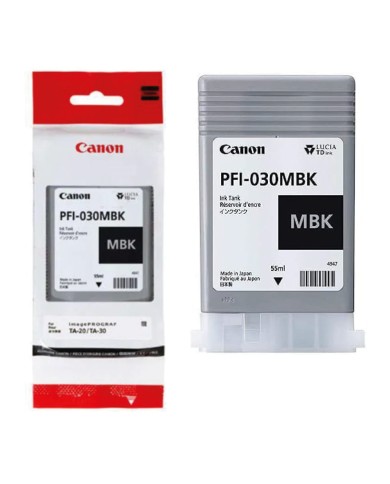 PFI-030MBK Canon Cartuccia originale NERO OPACO 55ml 3488C001 TA-20 TA-30 TM-240 TM-340