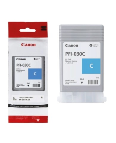 PFI-030C Canon Cartuccia originale CIANO 55ml 3490C001 TA-20 TA-30 TM-240 TM-340