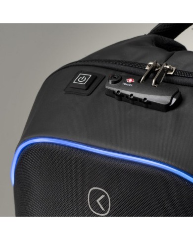 Tekniko LED - Zaino Antifurto dimensioni 34 x 46 x 16 cm Intempo idrorepellente tecnico con serratura presa usb - colore NERO