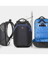 Tekniko LED - Zaino Antifurto dimensioni 34 x 46 x 16 cm Intempo idrorepellente tecnico con serratura presa usb - colore NERO