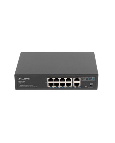 SWITCH 8X 100MB POE+/2X 1GB UNMANAGED RACK 10"/19" GIGABIT ETHERNET 120W