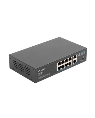 SWITCH 8X 100MB POE+/2X 1GB UNMANAGED RACK 10"/19" GIGABIT ETHERNET 120W