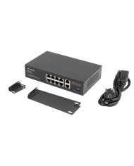 SWITCH 8X 100MB POE+/2X 1GB UNMANAGED RACK 10"/19" GIGABIT ETHERNET 120W