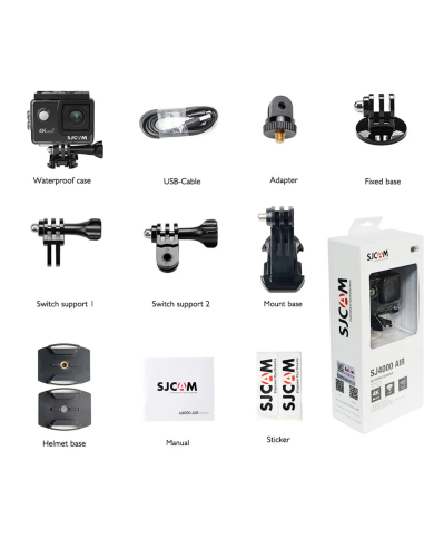 Sjcam - GoPro SJ4000 Air, action camera 4k 16MP schermo 2'', campo visivo 135°