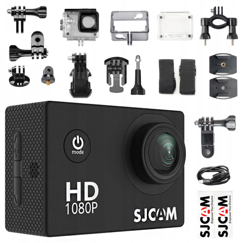SjCam - SJ4000 FHD 1080P 12mp Sport Action Camera 170° con accessori