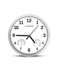 Orologio da parete per ufficio D. 25 con misurazione temperatura e umidità colore Bianco
