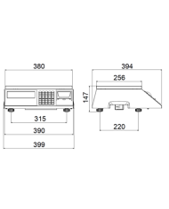 Bilancia Helmac serie GPE-LT omologata e certificata per ambulanti