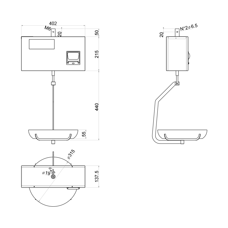 Bilancia Helmac serie GPE-6 omologata e certificata per pescherie