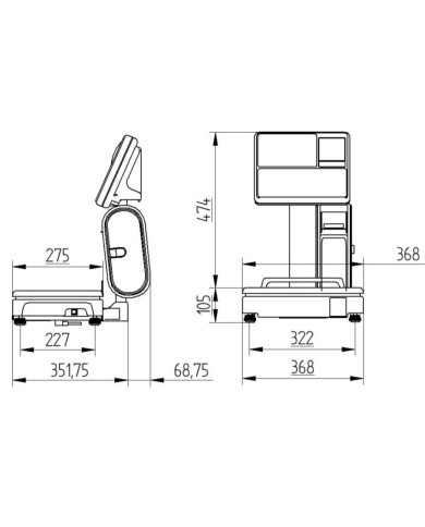 Bilancia Unlimited Waage 12-30 kg certificata e omologata per supermercati negozi attività di produzione
