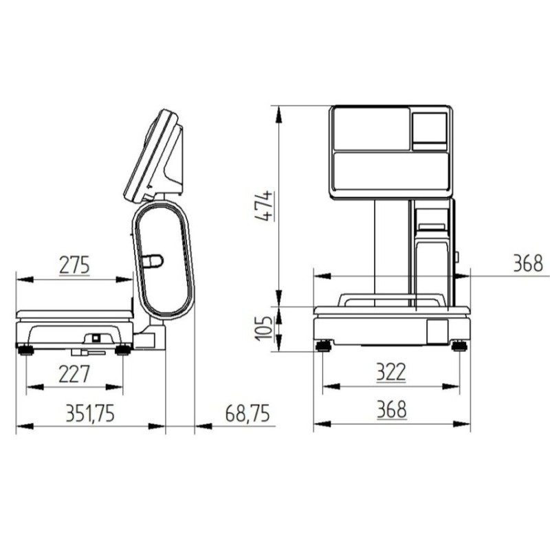 Bilancia Unlimited Waage 12-30 kg certificata e omologata per supermercati negozi attività di produzione