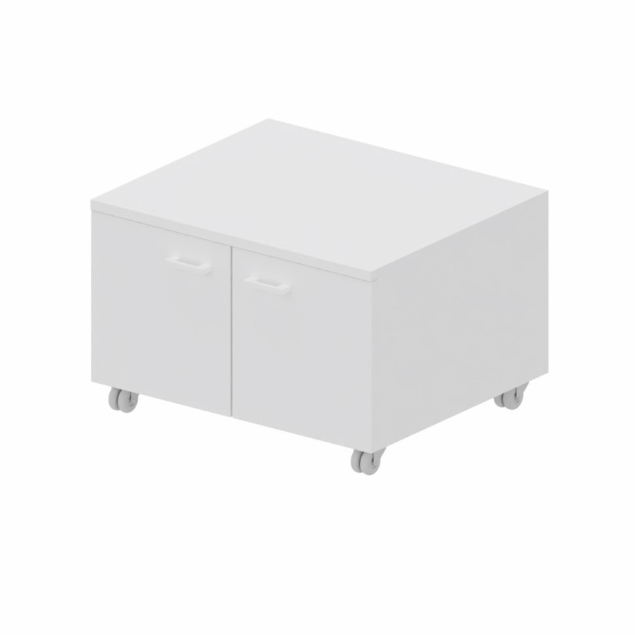 LAS - Mobile di servizio porta-fotocopiatrice su ruote L.65 x P.55 x H.47