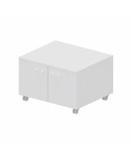 LAS - Mobile di servizio porta-fotocopiatrice su ruote L.65 x P.55 x H.47