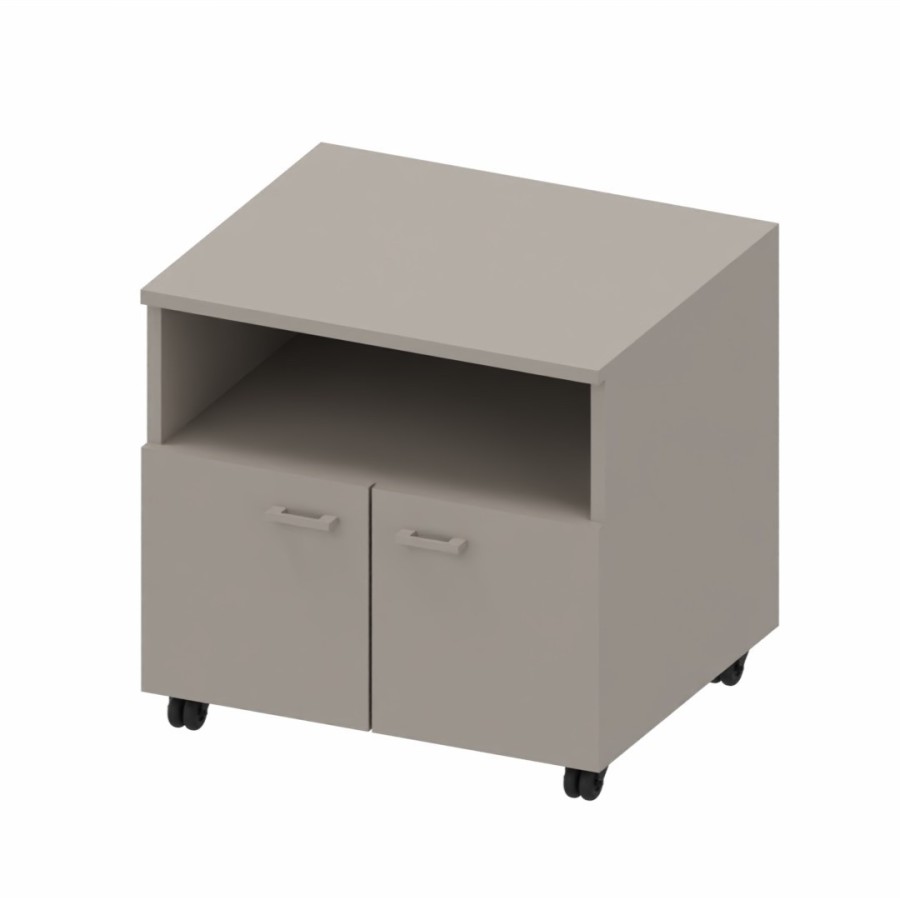 LAS - Mobile di servizio porta-fotocopiatrice su ruote L.65 x P.55 x H.62