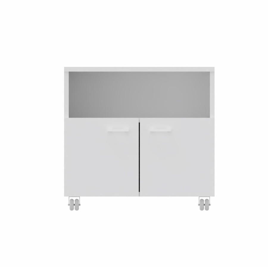 LAS - Mobile di servizio porta-fotocopiatrice su ruote L.65 x P.55 x H.62