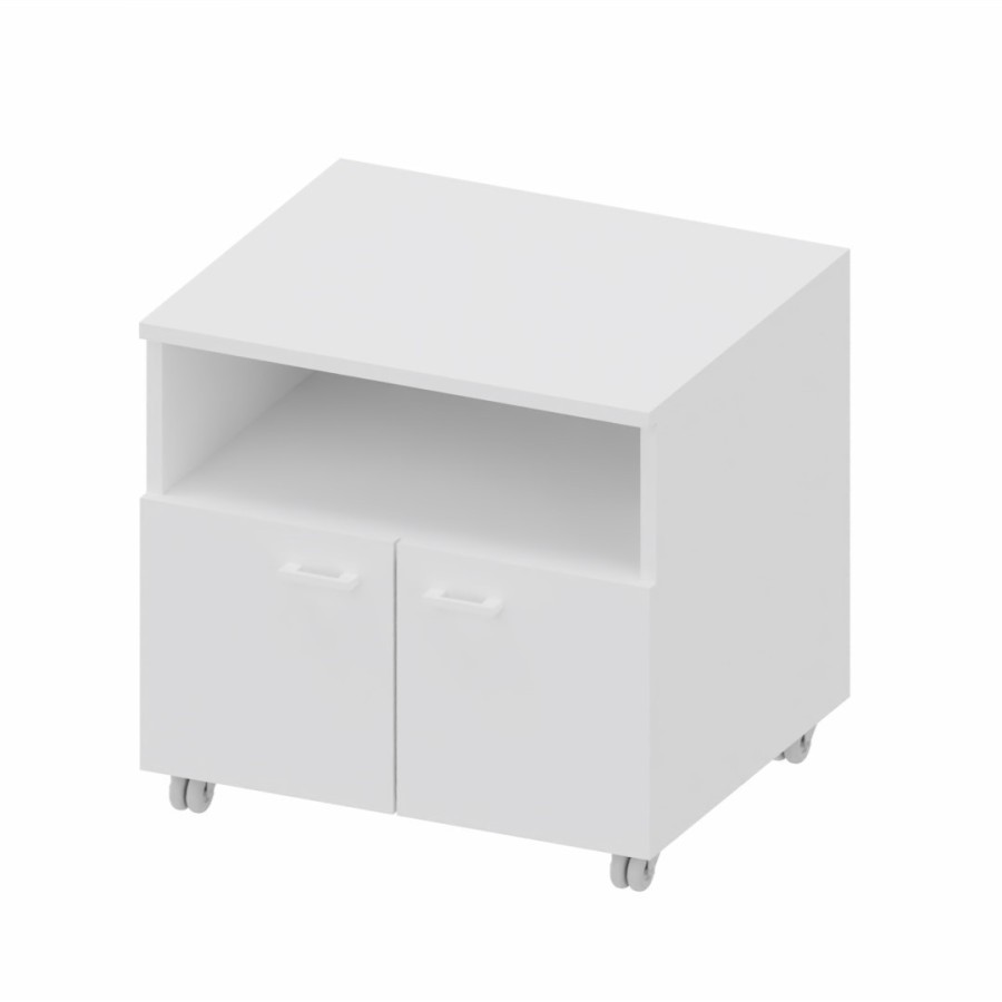 LAS - Mobile di servizio porta-fotocopiatrice su ruote L.65 x P.55 x H.62