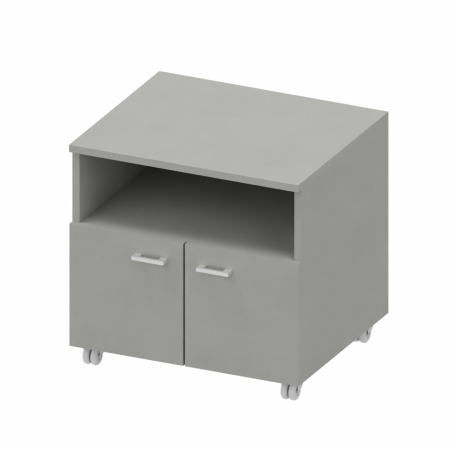 LAS - Mobile di servizio porta-fotocopiatrice su ruote L.65 x P.55 x H.62