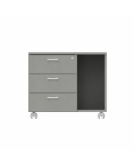 LAS - Mobile di servizio su ruote con cassetti e serratura L.67,7 x P.55,1 x H.56,8