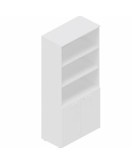 LAS - Mobile alto contenitore 2 ante cieche basse con serratura e top L.90 x p.46,3 x H.196,7