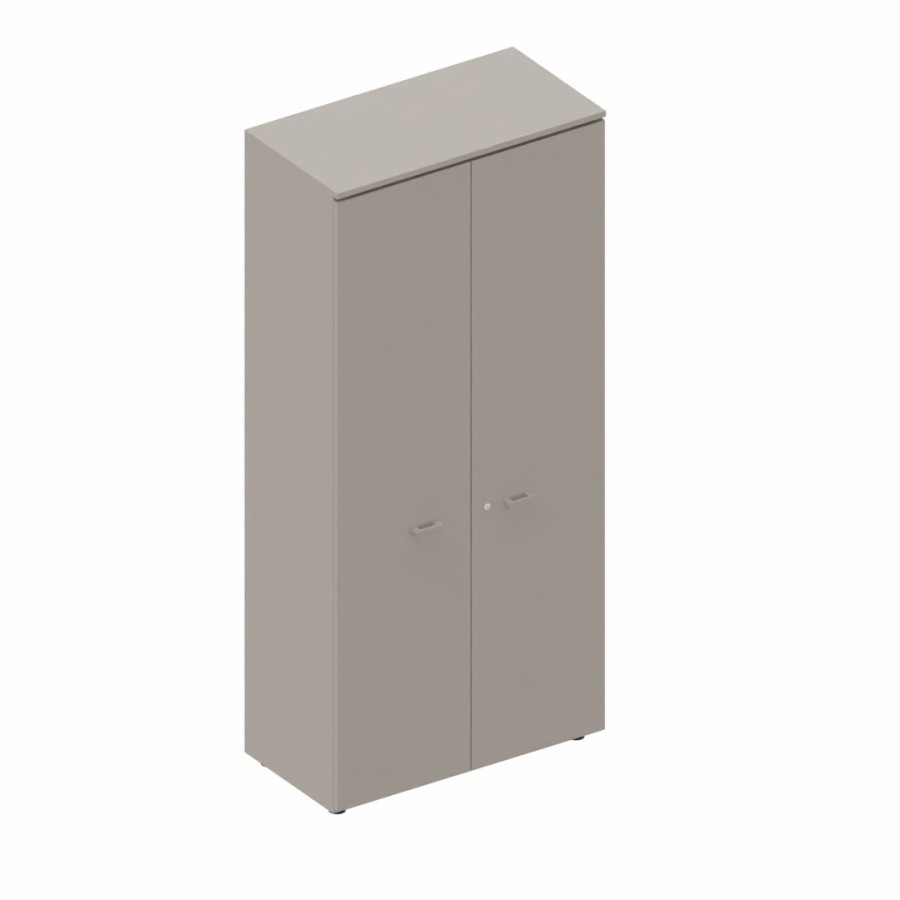 LAS - Mobile alto contenitore 2 ante cieche con serratura e top L.90 x p.46,3 x H.196,7