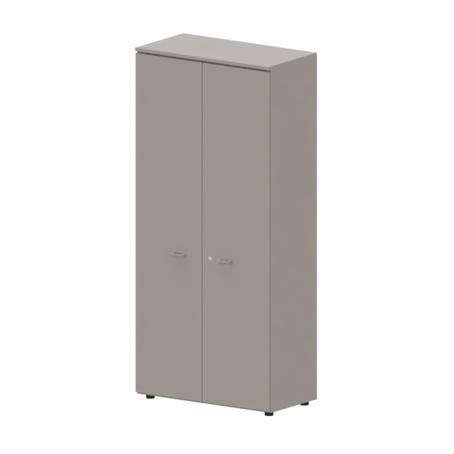 LAS - Mobile alto contenitore 2 ante cieche con serratura e top L.90 x p.46,3 x H.196,7