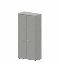 LAS - Mobile alto contenitore 2 ante cieche con serratura e top L.90 x p.46,3 x H.196,7