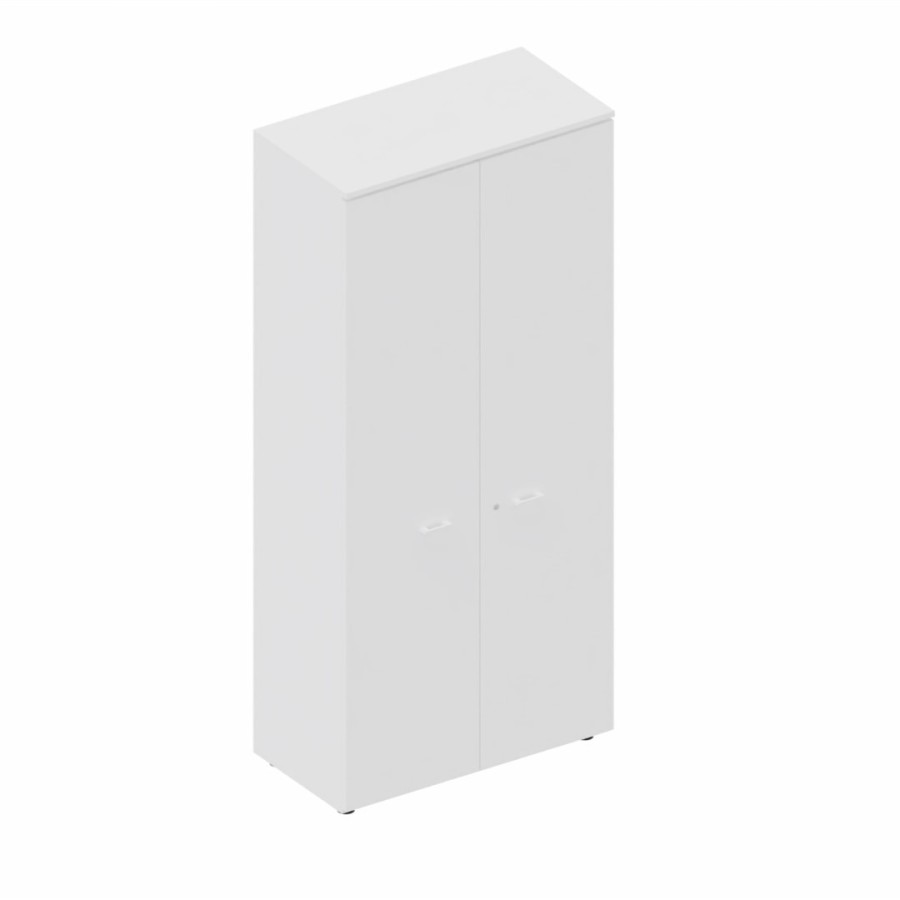 LAS - Mobile alto contenitore 2 ante cieche con serratura e top L.90 x p.46,3 x H.196,7