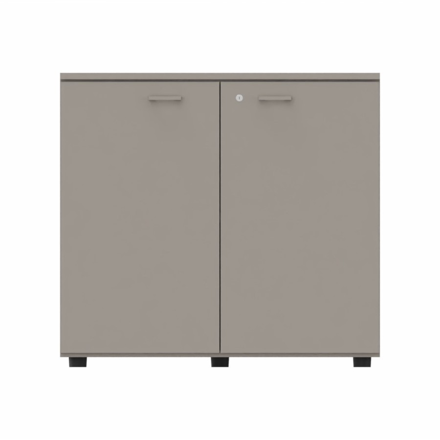 LAS - Mobile medio contenitore 2 ante cieche con serratura e top L.90 x p.46,3 x H.81,5