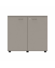 LAS - Mobile medio contenitore 2 ante cieche con serratura e top L.90 x p.46,3 x H.81,5