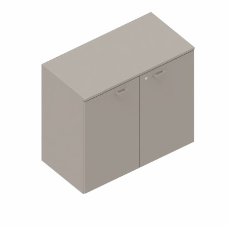 LAS - Mobile medio contenitore 2 ante cieche con serratura e top L.90 x p.46,3 x H.81,5