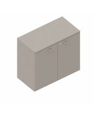 LAS - Mobile medio contenitore 2 ante cieche con serratura e top L.90 x p.46,3 x H.81,5