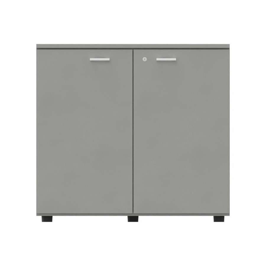 LAS - Mobile medio contenitore 2 ante cieche con serratura e top L.90 x p.46,3 x H.81,5