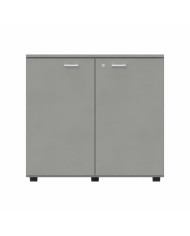 LAS - Mobile medio contenitore 2 ante cieche con serratura e top L.90 x p.46,3 x H.81,5