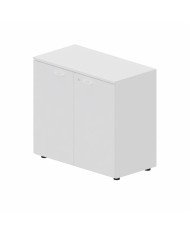 LAS - Mobile medio contenitore 2 ante cieche con serratura e top L.90 x p.46,3 x H.81,5