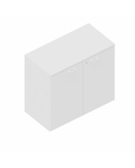 LAS - Mobile medio contenitore 2 ante cieche con serratura e top L.90 x p.46,3 x H.81,5