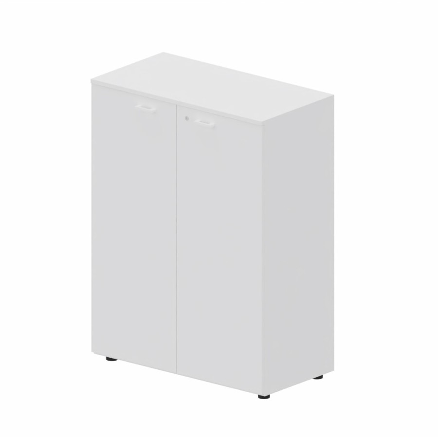 LAS - Mobile medio contenitore 2 ante cieche con serratura e top L.90 x p.46,3 x H.120