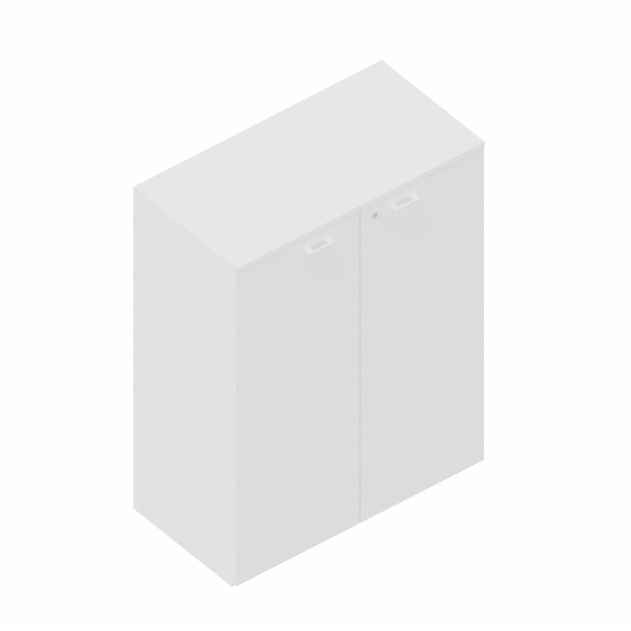 LAS - Mobile medio contenitore 2 ante cieche con serratura e top L.90 x p.46,3 x H.120